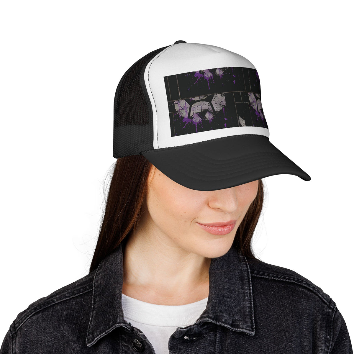 Repressure Retro Trucker Cap — Distressed "REPRESSURE" Graphic Mesh Hat