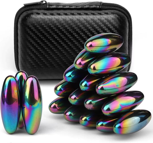 Magnetic Fidget Balls – Oval EDC Toy for Stress Relief, ADHD & Autism Support, Perfect for Fridge & Fun Rattle Snake Play