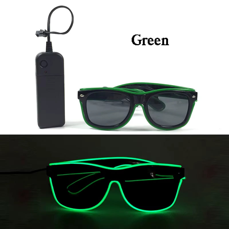 Glow in the Dark LED Sunglasses for Ultimate Nightclub and Rave Style