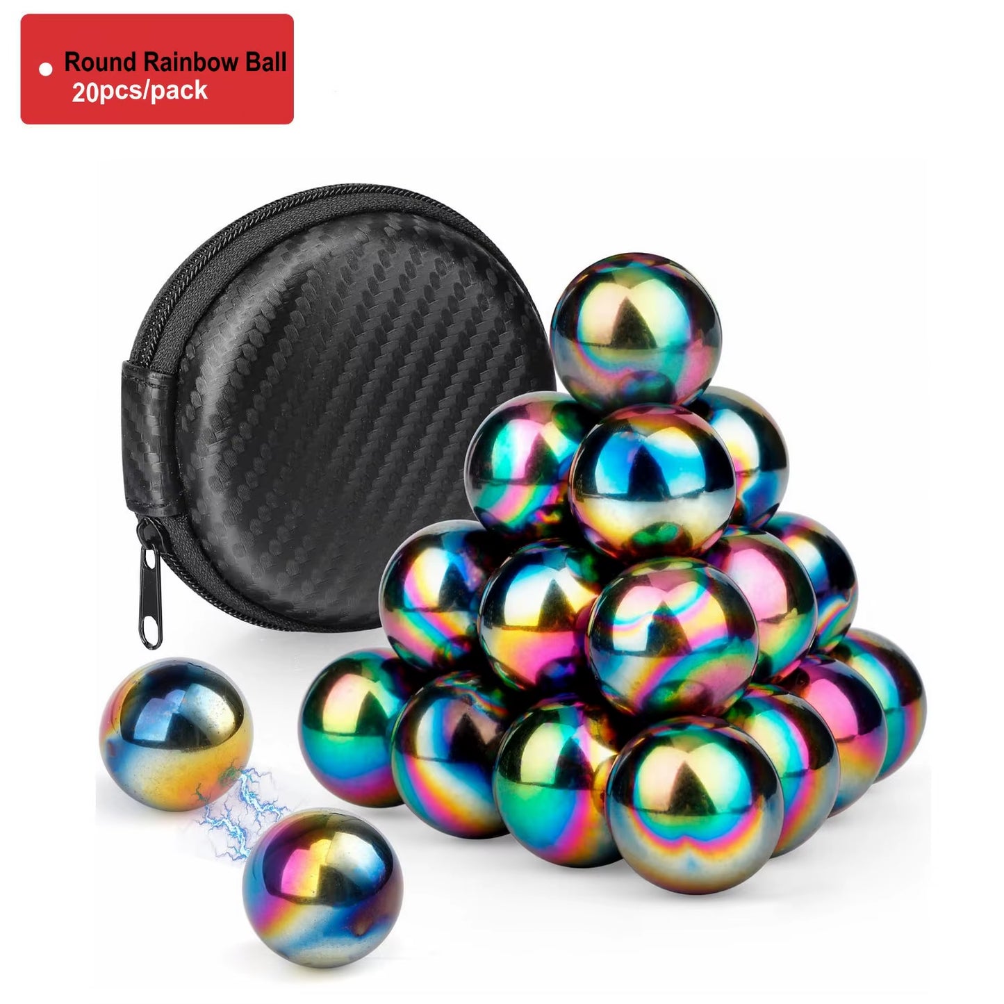 Magnetic Fidget Balls – Oval EDC Toy for Stress Relief, ADHD & Autism Support, Perfect for Fridge & Fun Rattle Snake Play