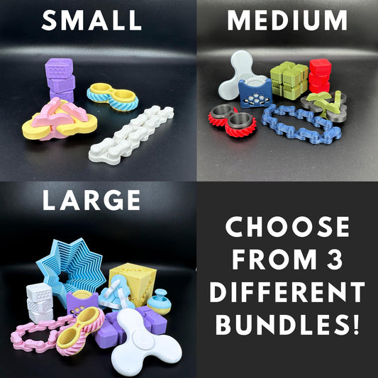 Ultimate 3D Printed Fidget Toy Bundle - Fun, Colorful Gadgets for Kids and Adults, Perfect Gift for Stress Relief!