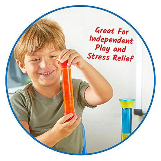 Colormix Sensory Fidget Tubes - Set of 3 Colorful Sensory Play Toys for Therapy and Fun
