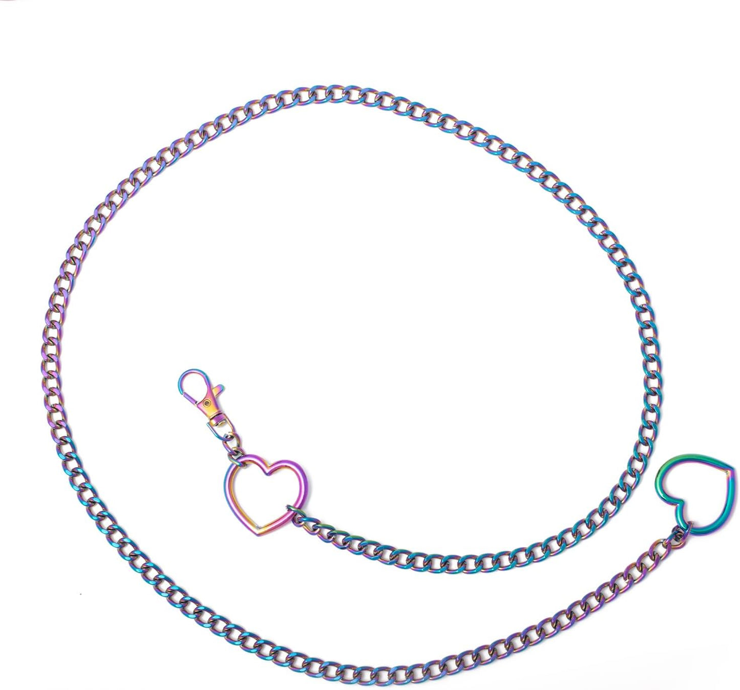 Vintage heart waist chain by FNQUFUJ, adjustable body jewelry with a charming heart design, perfect for dresses and jeans.