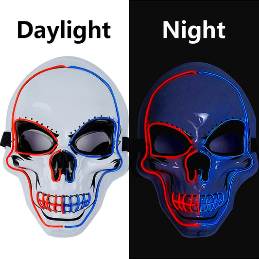 Light-Up Oceanwings Halloween Mask - Scary Costume Essential for Spooky Parties!