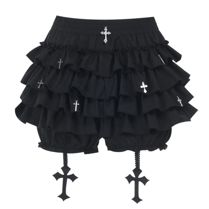 Y2K goth plaid pleated mini skirt for women, high-waisted summer streetwear with kawaii harajuku aesthetic.
