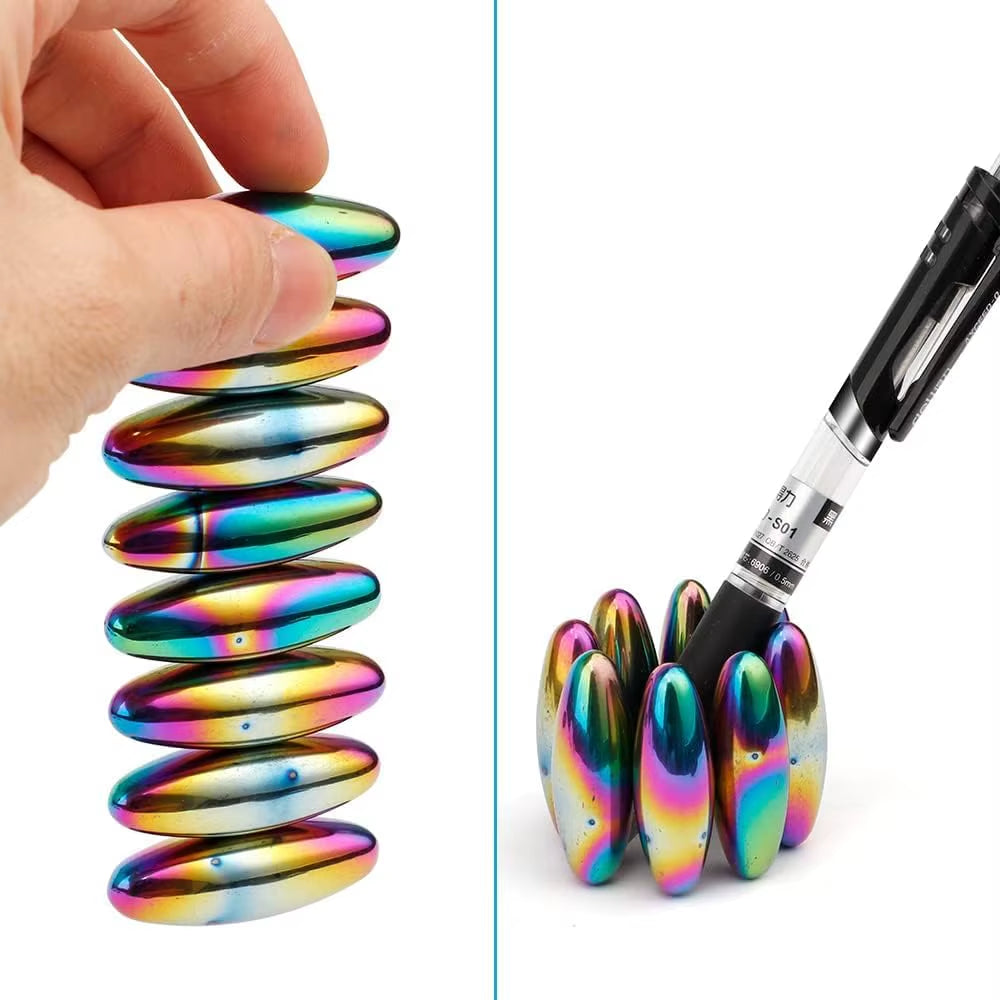 Magnetic Fidget Balls – Oval EDC Toy for Stress Relief, ADHD & Autism Support, Perfect for Fridge & Fun Rattle Snake Play
