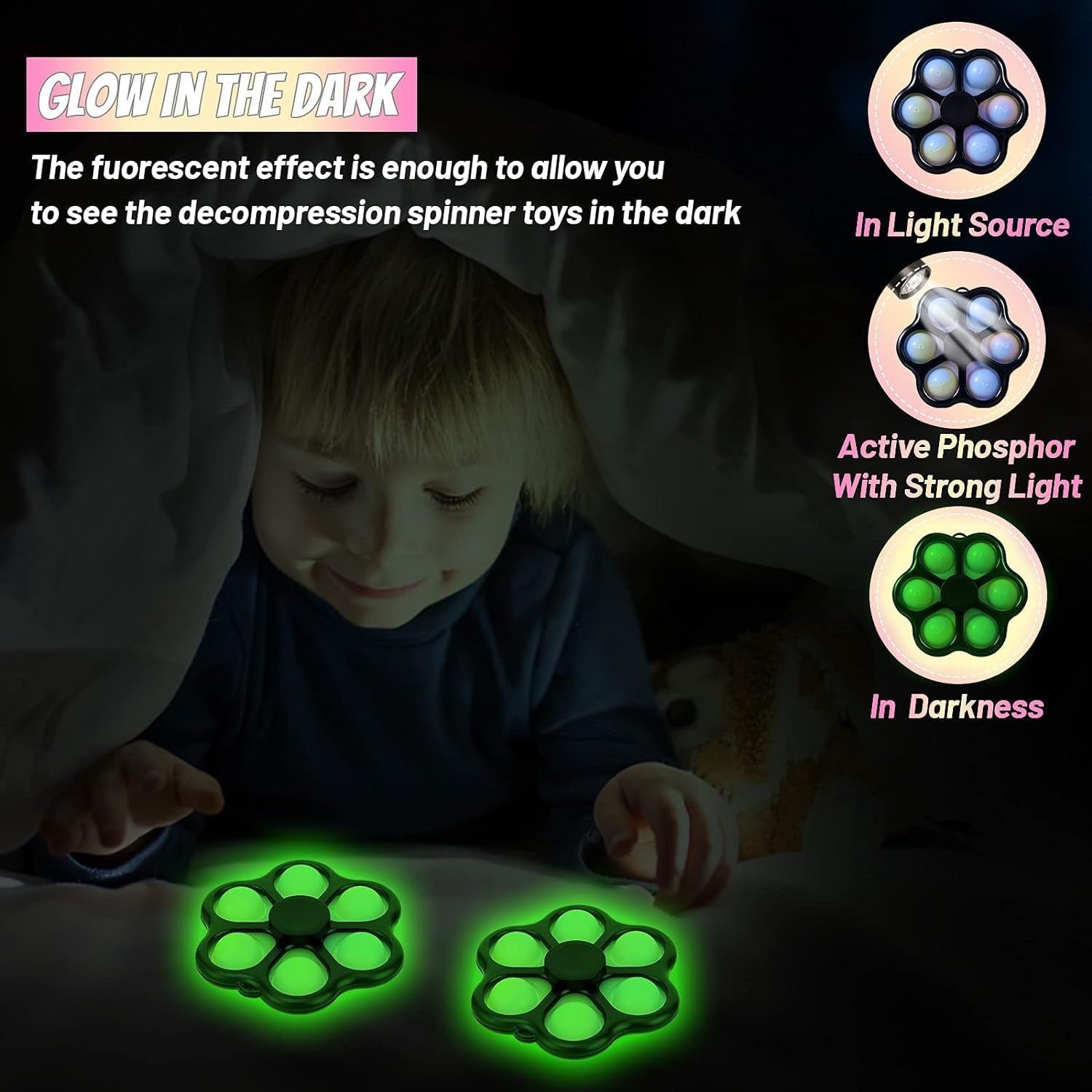 Ultimate Fidget Spinner Duo - 2 Pack for Stress Relief and Focus!
