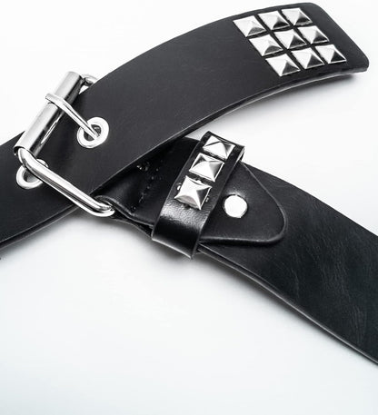 Studded Belt Punk Belt Y2K Goth Rivet Belts for Women Unisex Christmas Gift