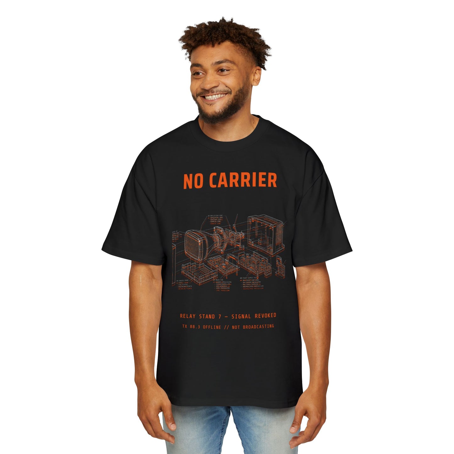 Carrier Dropped Men's Heavy Oversized Tee