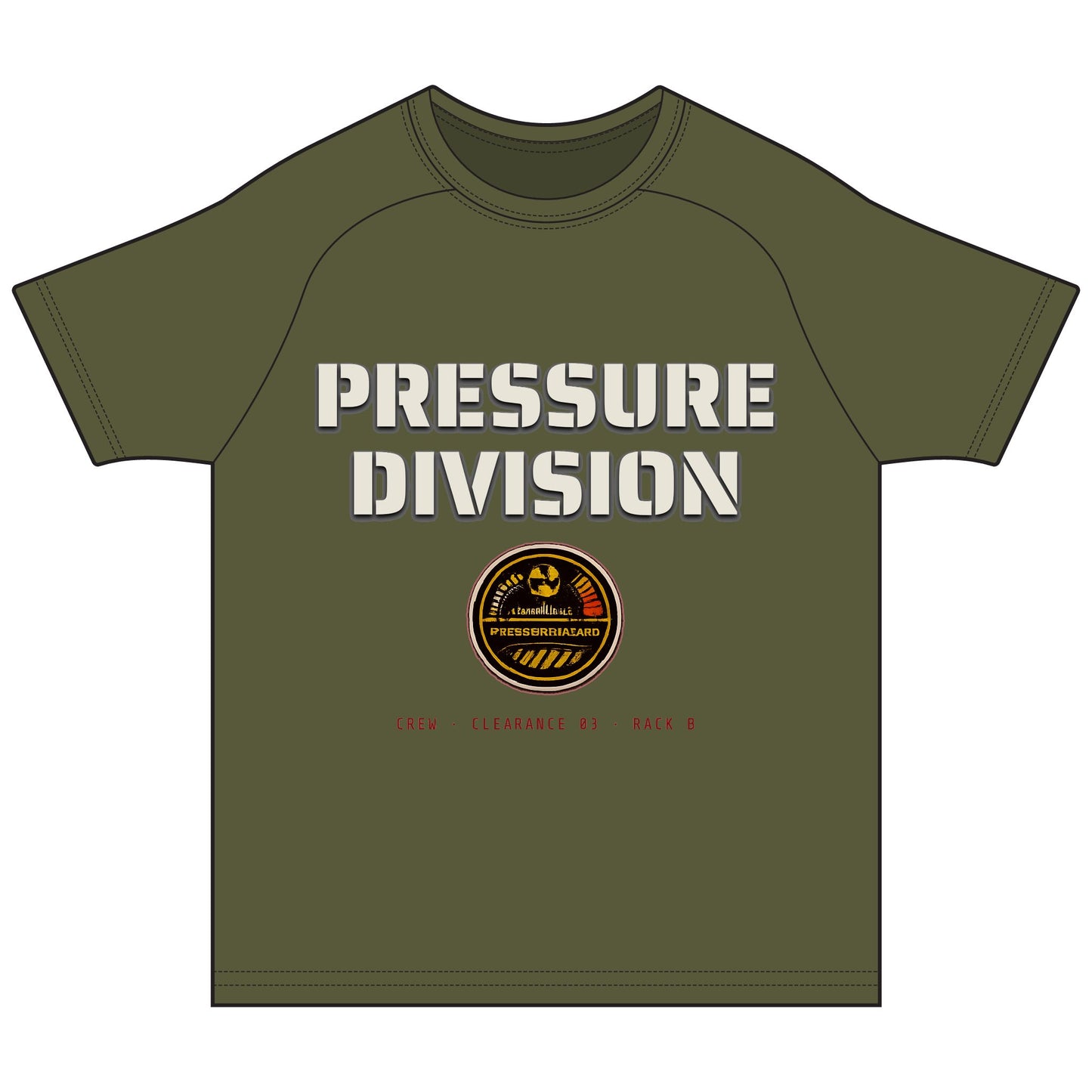 PRESSURE DIVISION CREW Colorblock Performance Tee