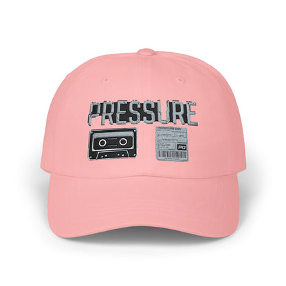 Pressure Retro Cassette Dad Cap — Vintage Tape Graphic Baseball Hat