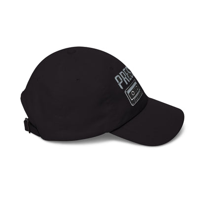 Pressure Retro Cassette Dad Cap — Vintage Tape Graphic Baseball Hat