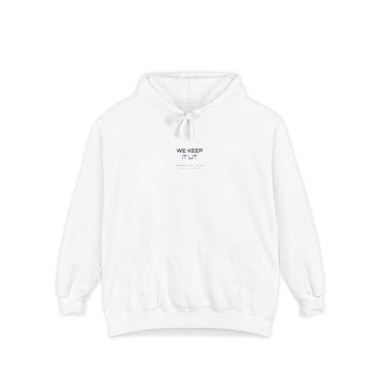 We Keep It Lit — Unisex Garment-Dyed Hoodie