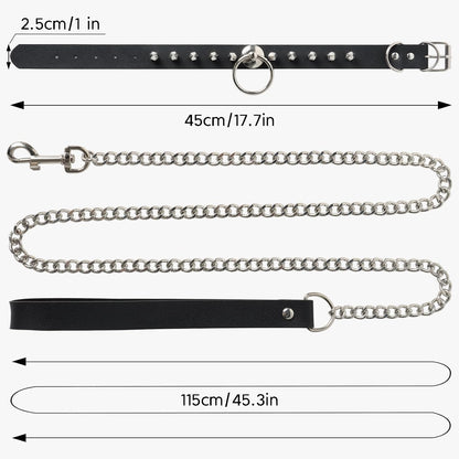 Goth Choker Necklace for Women, Black Choker Collar for Women, Leather Necklace Gothic Jewelry Necklaces Punk Accessories, Fashion Rave Halloween Cosplay Costume