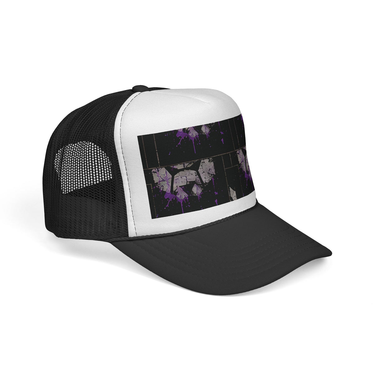 Repressure Retro Trucker Cap — Distressed "REPRESSURE" Graphic Mesh Hat