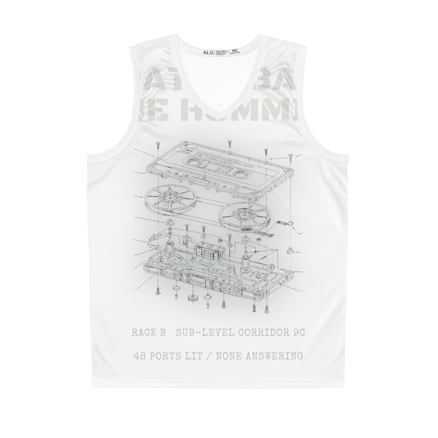 Patch Bay Nine Humming Basketball Jersey (AOP)