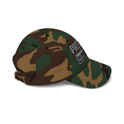 Pressure Retro Cassette Dad Cap — Vintage Tape Graphic Baseball Hat