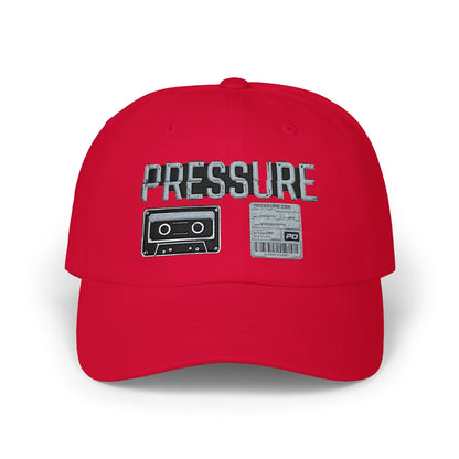 Pressure Retro Cassette Dad Cap — Vintage Tape Graphic Baseball Hat