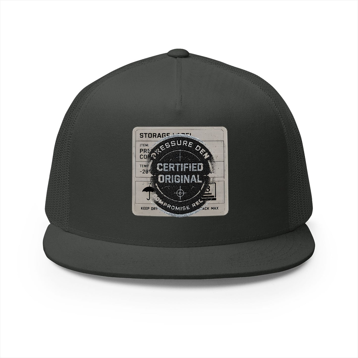 Nobody Comes Down Here — 5 Panel Trucker Cap