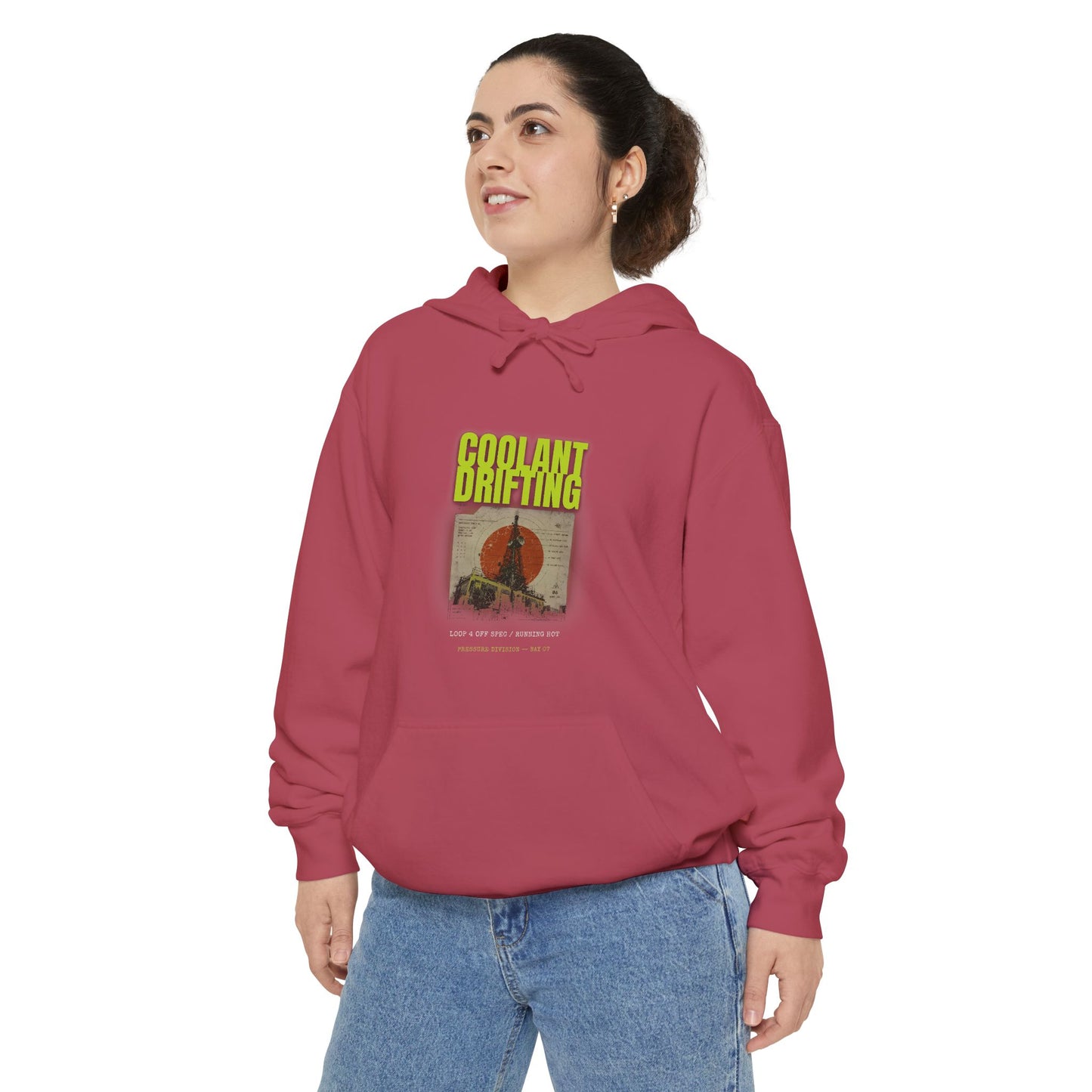 Coolant Drifting Unisex Garment-Dyed Hoodie