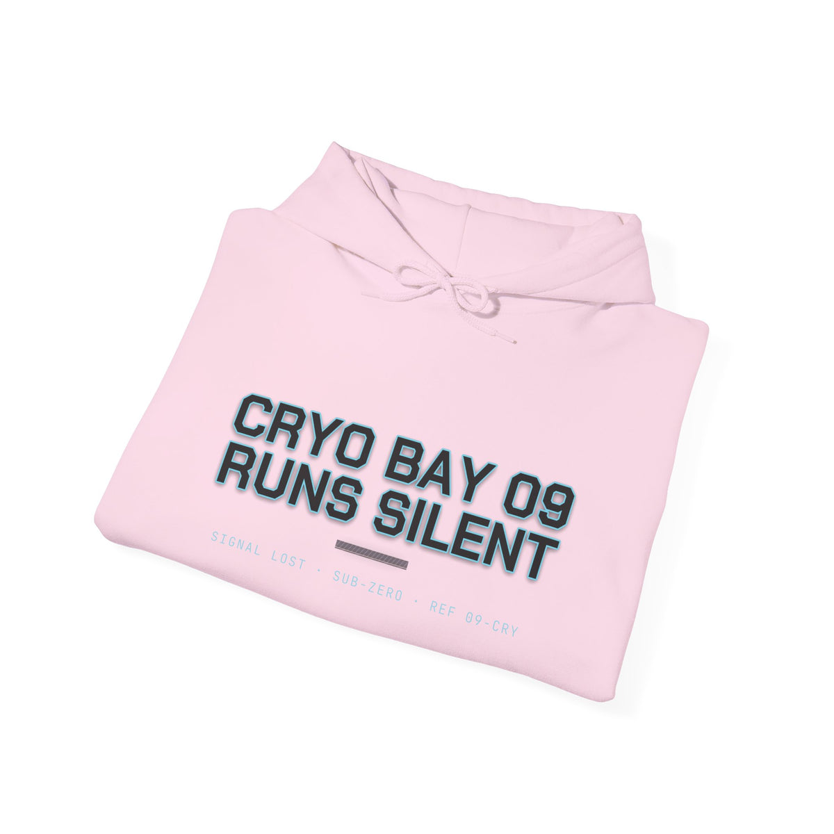 Hoodie — Cryo Bay 09 Runs Silent Graphic Hoodie with Teddy Skull Back Art