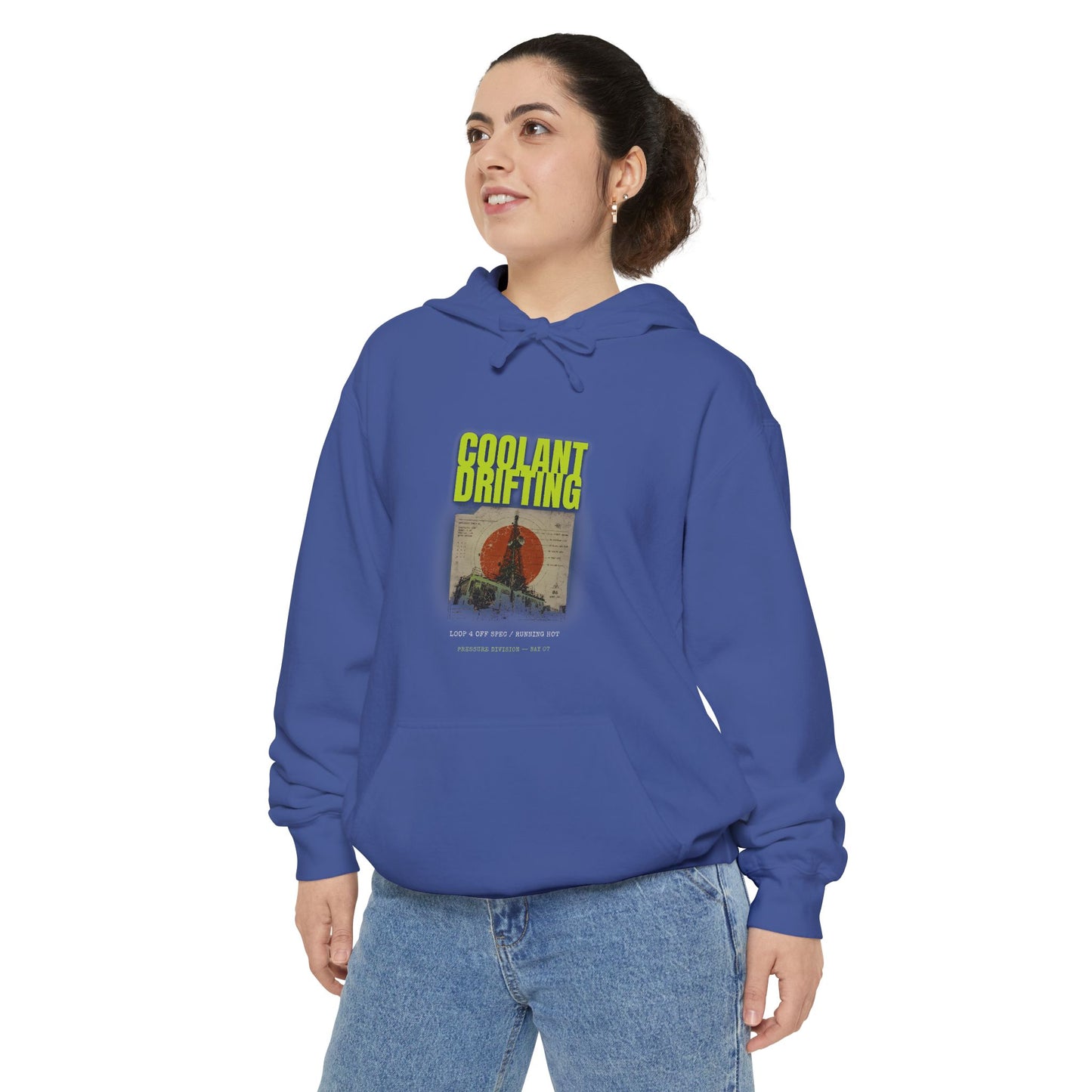 Coolant Drifting Unisex Garment-Dyed Hoodie
