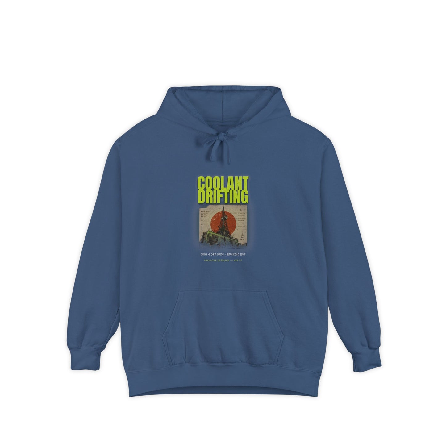 Coolant Drifting Unisex Garment-Dyed Hoodie