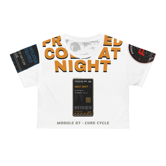 Cold Cured Crop Tee (AOP) — After Hours