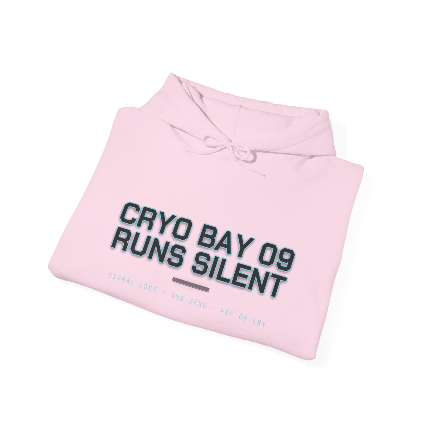 Hoodie — Cryo Bay 09 Runs Silent Graphic Hoodie with Teddy Skull Back Art