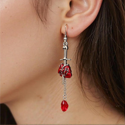 Gothic Flower Skull Earrings Funky Emo Skeleton Head Dangle Earrings Black Camellia Pearl Floral Studs Halloween Jewelry for Women Jewelry Gift