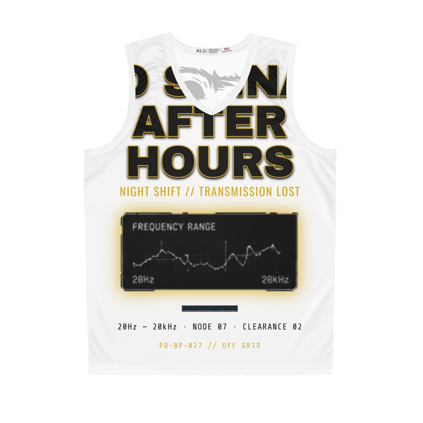 OFF SHIFT SIGNAL Basketball Jersey (AOP)