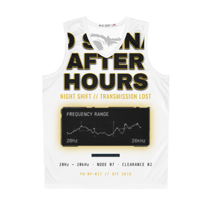 OFF SHIFT SIGNAL Basketball Jersey (AOP)