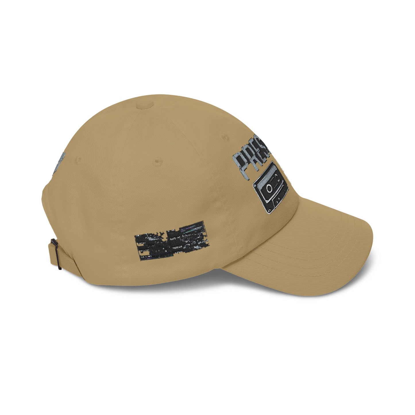 Pressure Retro Cassette Dad Cap — Vintage Tape Graphic Baseball Hat