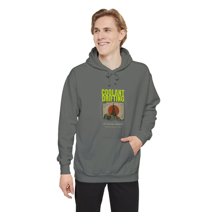 Coolant Drifting Unisex Garment-Dyed Hoodie