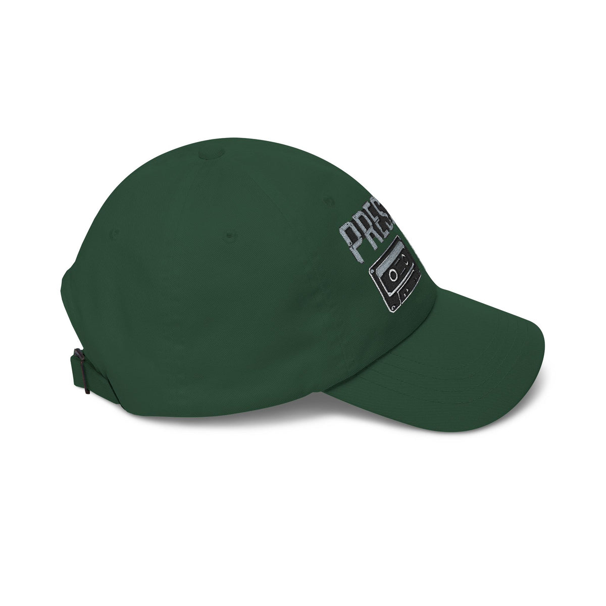 Pressure Retro Cassette Dad Cap — Vintage Tape Graphic Baseball Hat