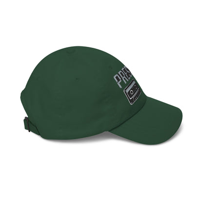 Pressure Retro Cassette Dad Cap — Vintage Tape Graphic Baseball Hat