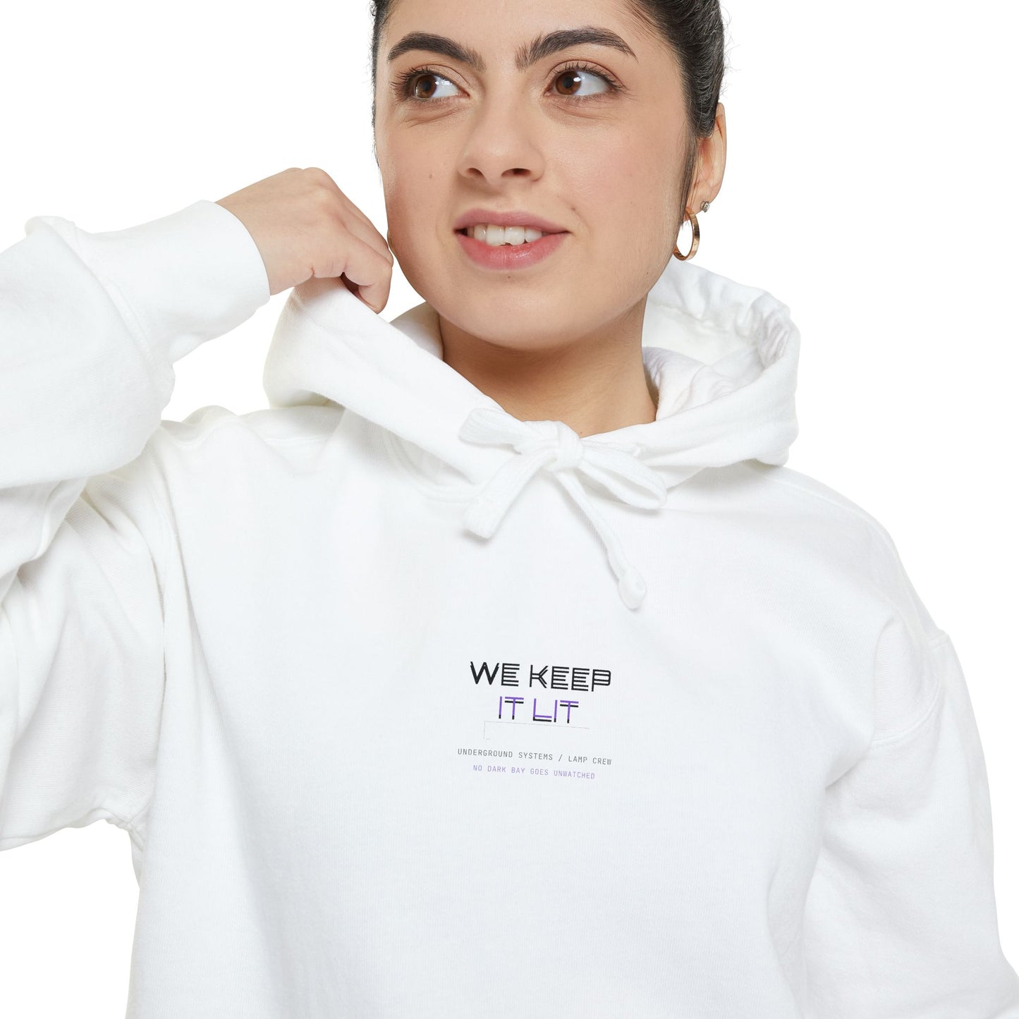 We Keep It Lit — Unisex Garment-Dyed Hoodie