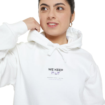 We Keep It Lit — Unisex Garment-Dyed Hoodie