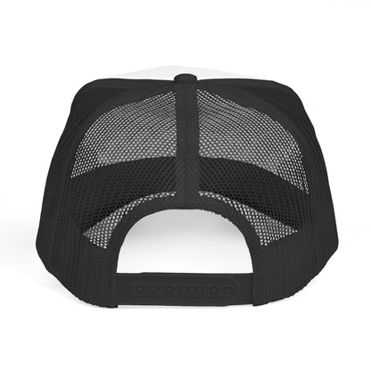Repressure Retro Trucker Cap — Distressed "REPRESSURE" Graphic Mesh Hat