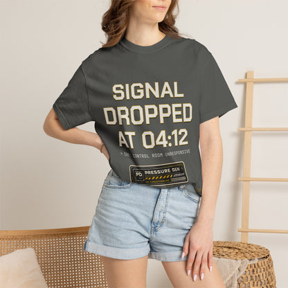Streetwear T‑Shirt — "Signal Dropped at 04:12" Graphic Panda Tee