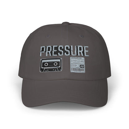 Pressure Retro Cassette Dad Cap — Vintage Tape Graphic Baseball Hat