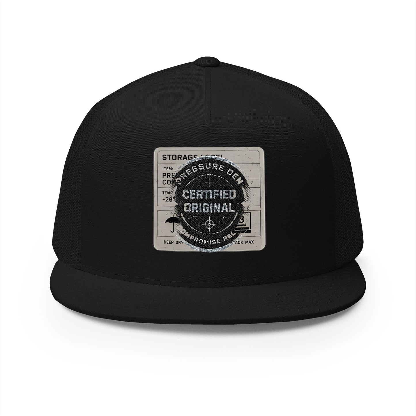 Nobody Comes Down Here — 5 Panel Trucker Cap