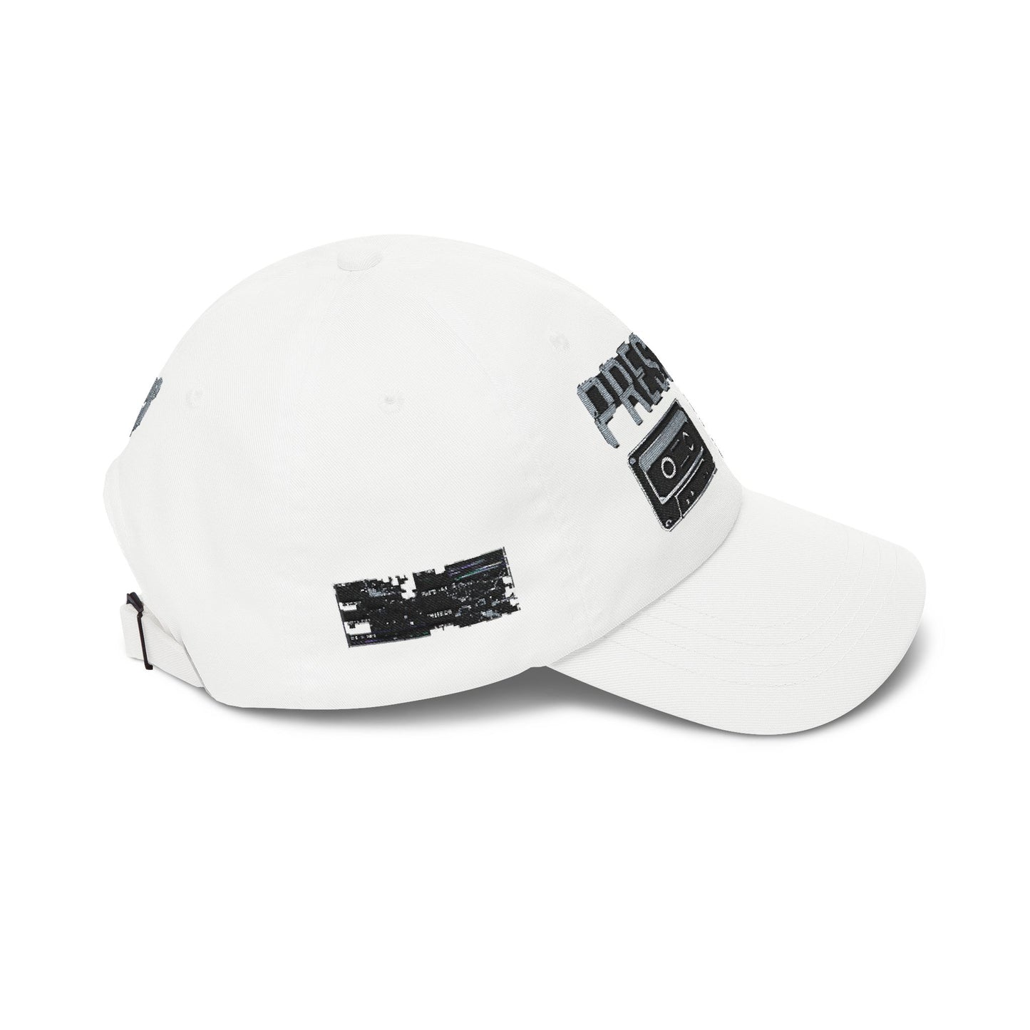 Pressure Retro Cassette Dad Cap — Vintage Tape Graphic Baseball Hat