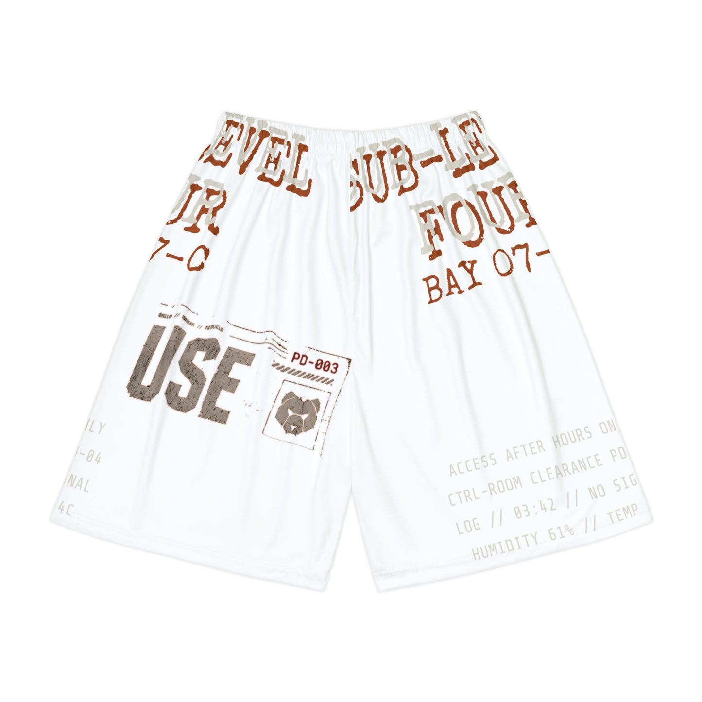 SUB-LEVEL 4 / BAY 07-C Men's Sports Shorts