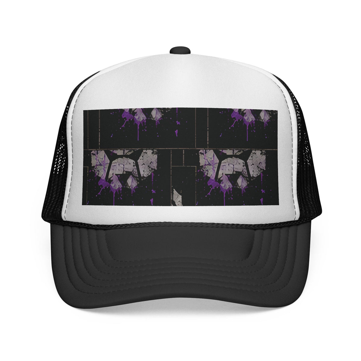 Repressure Retro Trucker Cap — Distressed "REPRESSURE" Graphic Mesh Hat