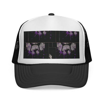 Repressure Retro Trucker Cap — Distressed "REPRESSURE" Graphic Mesh Hat