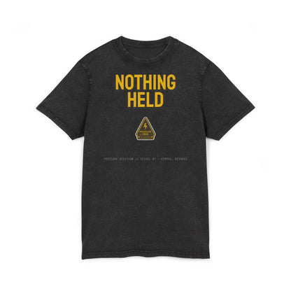 No Pressure Held Acid Washed Round Neck Tee