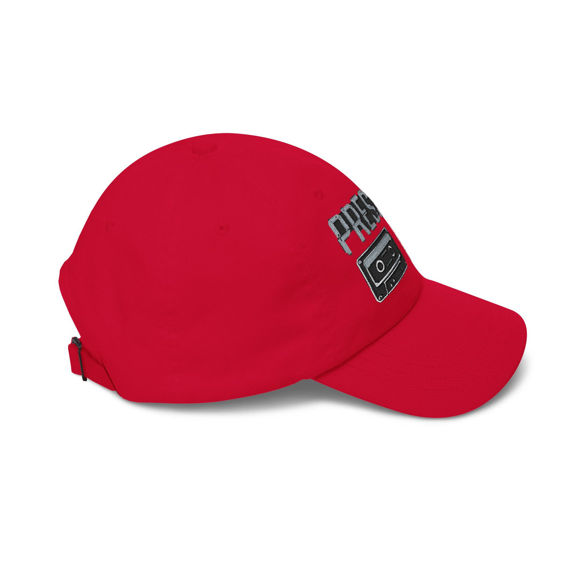 Pressure Retro Cassette Dad Cap — Vintage Tape Graphic Baseball Hat