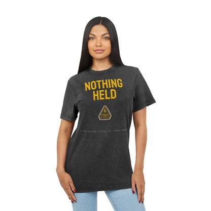 No Pressure Held Acid Washed Round Neck Tee