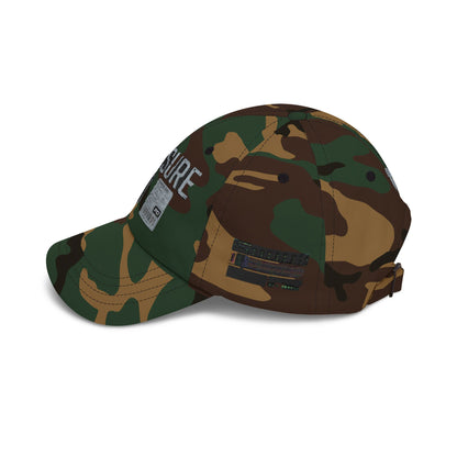 Pressure Retro Cassette Dad Cap — Vintage Tape Graphic Baseball Hat